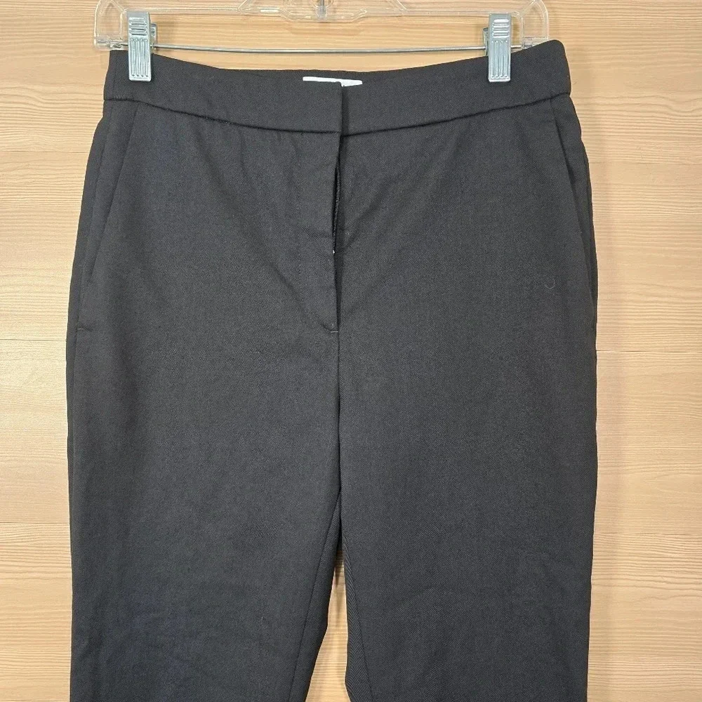 Sandro Paris‎ Womens Wool Blend Trouser Straight Leg Pants Black Size FR 36 US 6